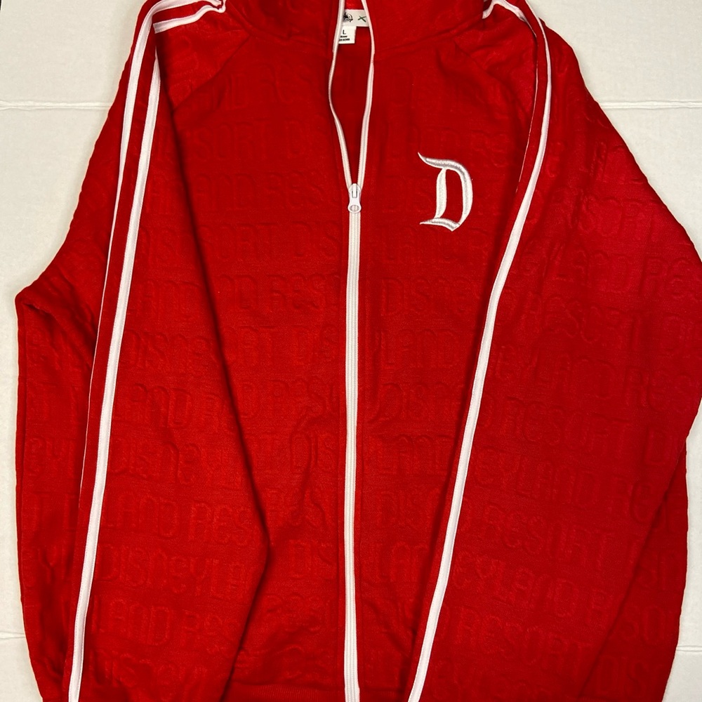 Red Disneyland Resort Logo Zip Jacket for Men - Picture 2 of 5